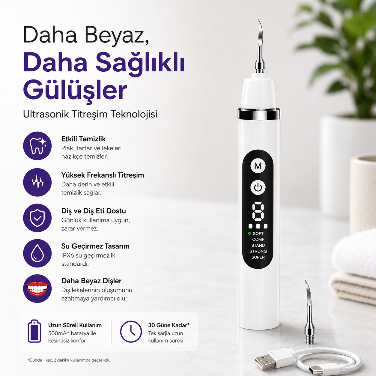 Ultrasonik Diş Taşı Temizleme Cihazı