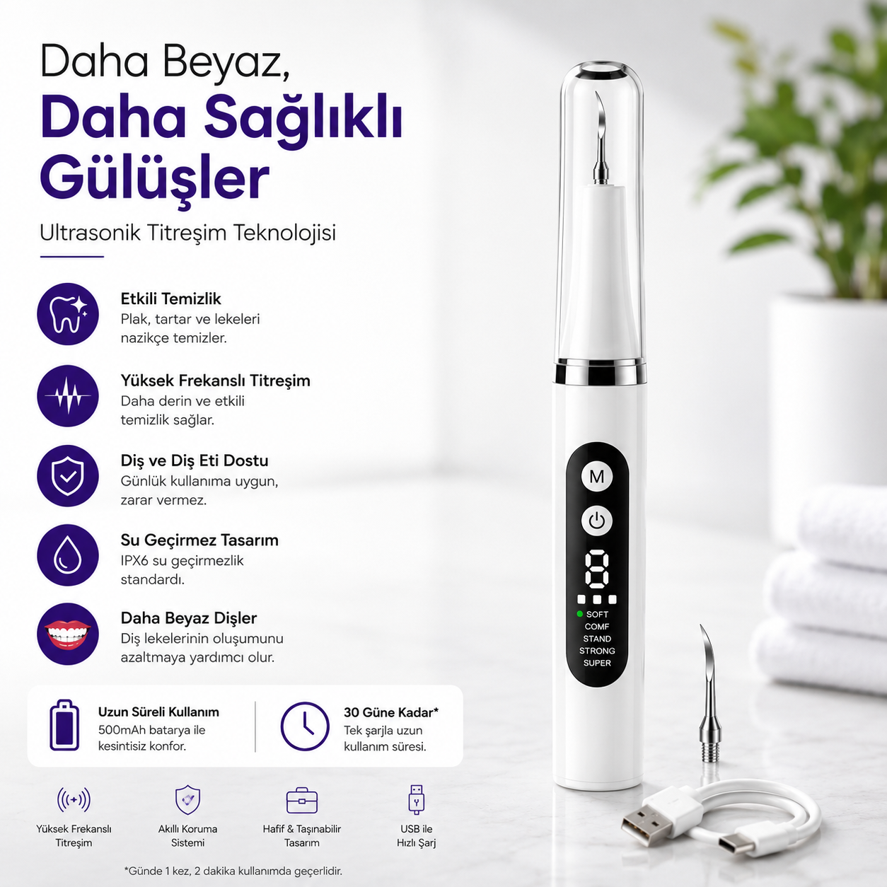 Ultrasonik Diş Taşı Temizleme Cihazı